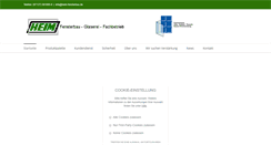 Desktop Screenshot of heim-fensterbau.de