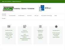 Tablet Screenshot of heim-fensterbau.de